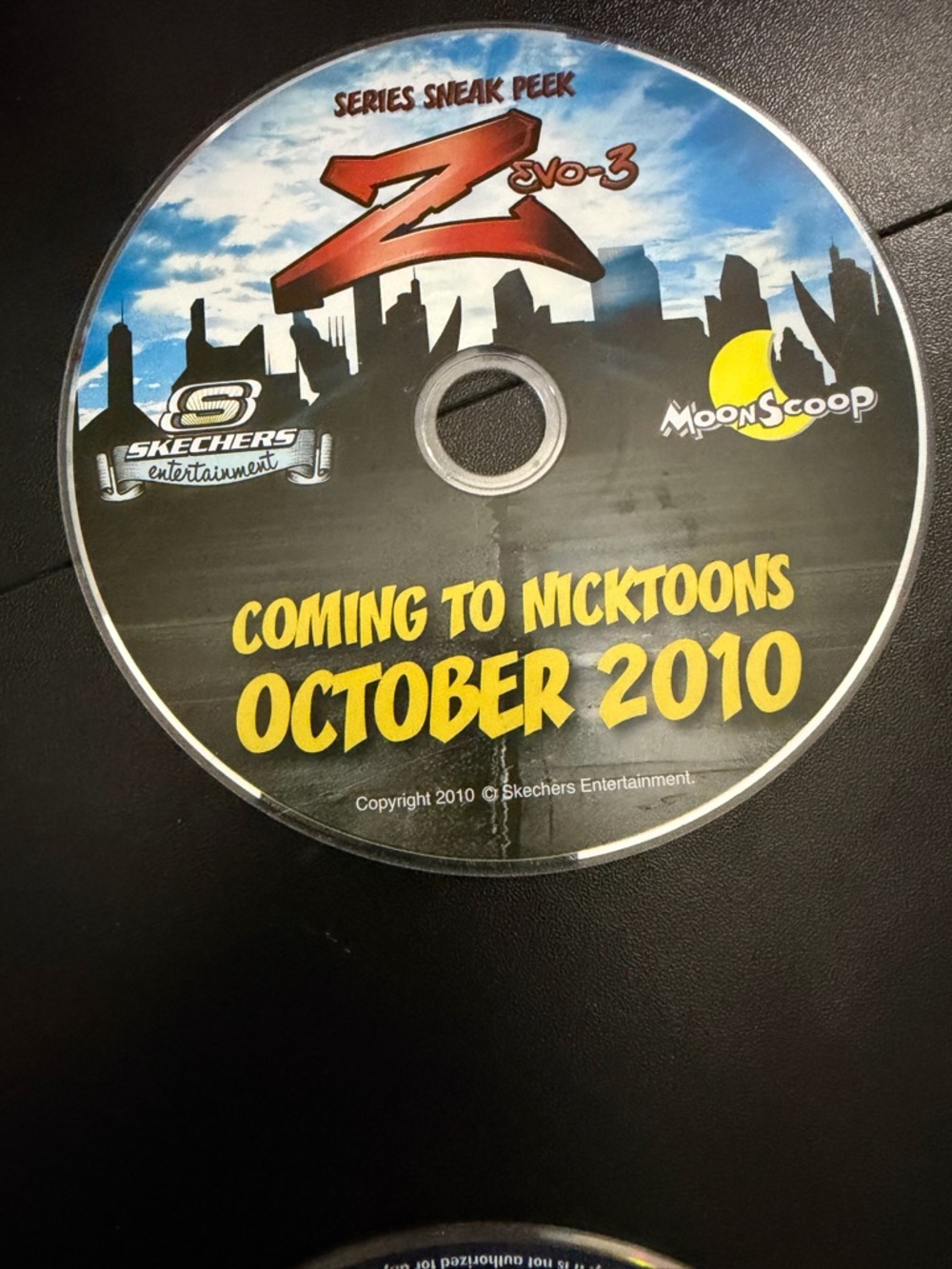 Z Evo-3 Promo DVD Disc - Yellow & Blue Artwork